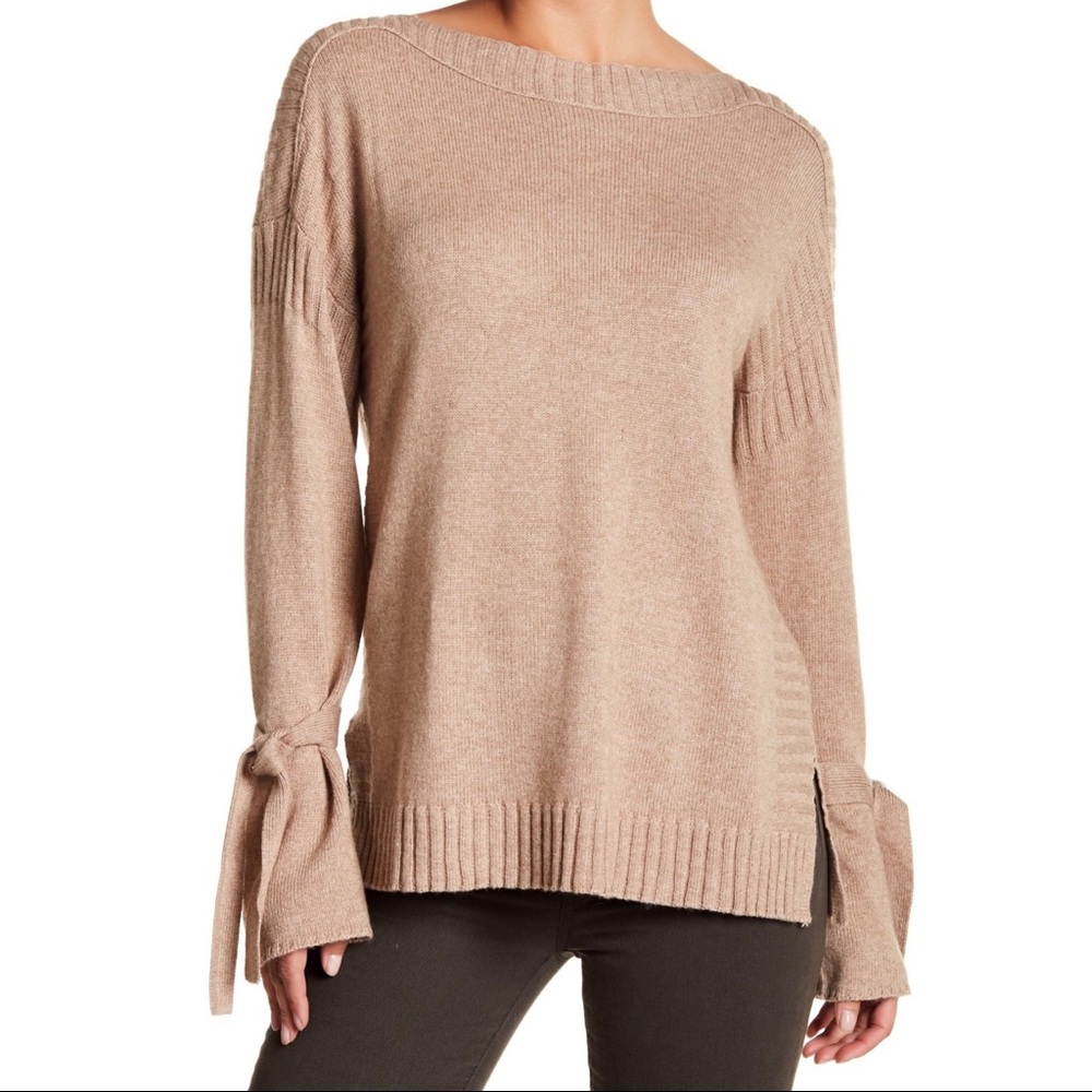 NWOT Lucky Brand Tie Sleeve Sweater